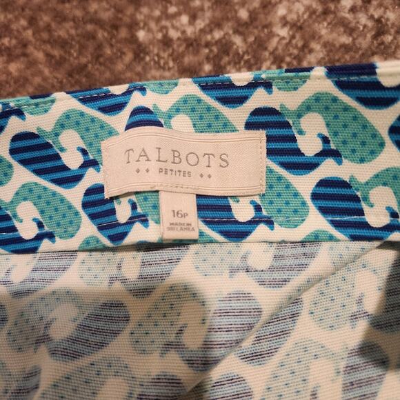 Talbots 16P Whales Cotton Pencil Skirt - Picture 2 of 3